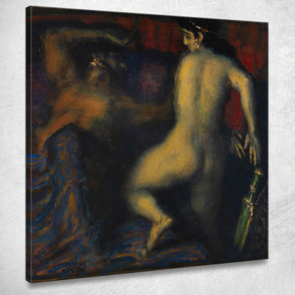 Giuditta E Oloferne Franz von Stuck fvs44 quadro stampato su tela