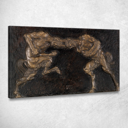 Fauni Combattenti Franz von Stuck fvs47 quadro stampato su tela