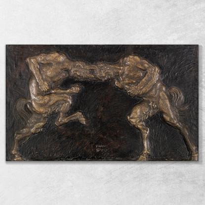 Fauni Combattenti Franz von Stuck fvs47 quadro stampato su tela
