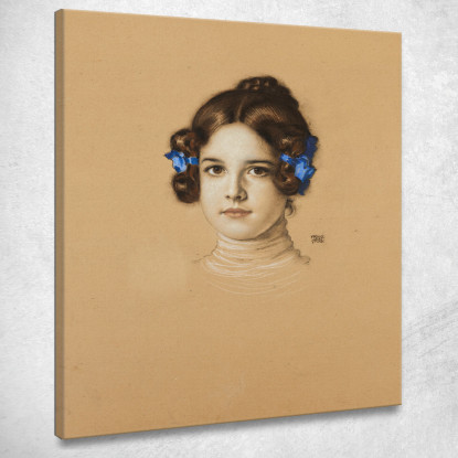 Mary Stuck La Figlia Dell'Artista Franz von Stuck fvs51 quadro stampato su tela