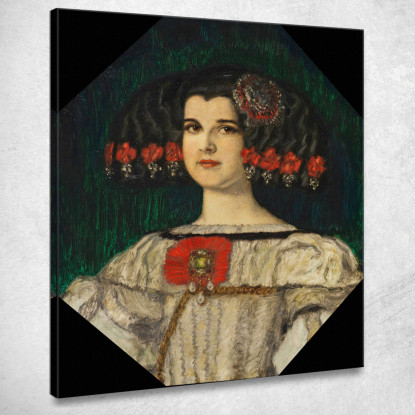 Mia Figlia Mary Con Il Costume Di Velázquez Franz von Stuck fvs57 quadro stampato su tela