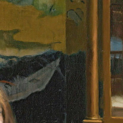 La Bambina Lucie Esnault Con La Psiche Jacques-Émile Blanche jeb8 quadro stampato su tela