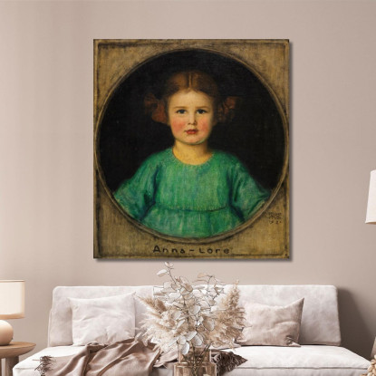 Ritratto Di Una Ragazza Anna-Lore Butzer Franz von Stuck fvs58 quadro stampato su tela