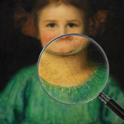 Ritratto Di Una Ragazza Anna-Lore Butzer Franz von Stuck fvs58 quadro stampato su tela