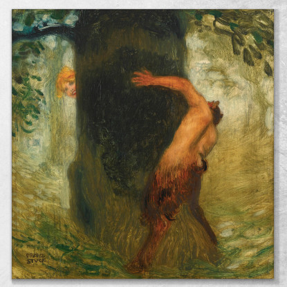 Neckerei La Presa In Giro Franz von Stuck fvs59 quadro stampato su tela