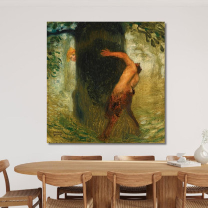 Neckerei La Presa In Giro Franz von Stuck fvs59 quadro stampato su tela