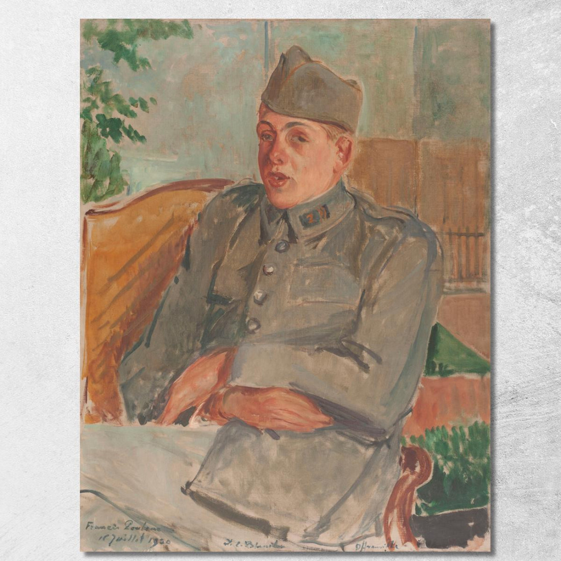 Ritratto Di Francis Poulenc Jacques-Émile Blanche jeb27 quadro stampato su tela