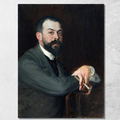 Ritratto Del Signor Léon Pissard Young Jacques-Émile Blanche jeb39 quadro stampato su tela