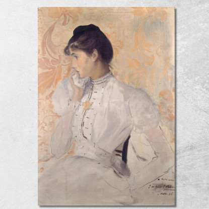 Presunto Ritratto Di Henriette Chabot Jacques-Émile Blanche jeb45 quadro stampato su tela