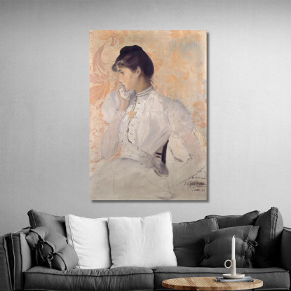 Presunto Ritratto Di Henriette Chabot Jacques-Émile Blanche jeb45 quadro stampato su tela