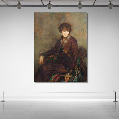 Principessa Jean De Broglie Dall'Onorevole Signora Daisy Fellowes Jacques-Émile Blanche jeb47 quadro stampato su tela