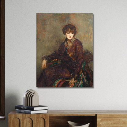 Principessa Jean De Broglie Dall'Onorevole Signora Daisy Fellowes Jacques-Émile Blanche jeb47 quadro stampato su tela