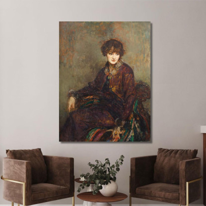 Principessa Jean De Broglie Dall'Onorevole Signora Daisy Fellowes Jacques-Émile Blanche jeb47 quadro stampato su tela