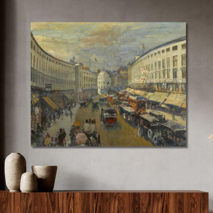 Regent Street Londra Jacques-Émile Blanche jeb48 quadro stampato su tela
