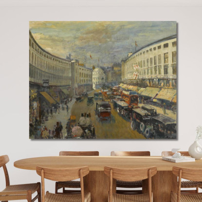 Regent Street Londra Jacques-Émile Blanche jeb48 quadro stampato su tela
