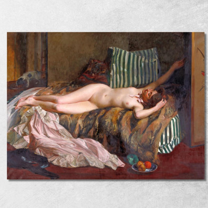 Ragazza Dopo Un Ballo In Maschera La Petite Masque Jacques-Émile Blanche jeb57 quadro stampato su tela