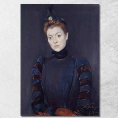 Yvette Guilbert Jacques-Émile Blanche jeb58 quadro stampato su tela