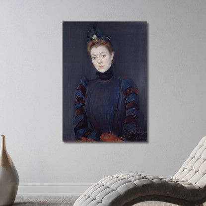 Yvette Guilbert Jacques-Émile Blanche jeb58 quadro stampato su tela