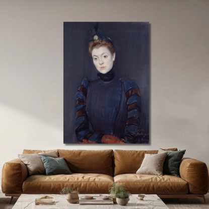 Yvette Guilbert Jacques-Émile Blanche jeb58 quadro stampato su tela