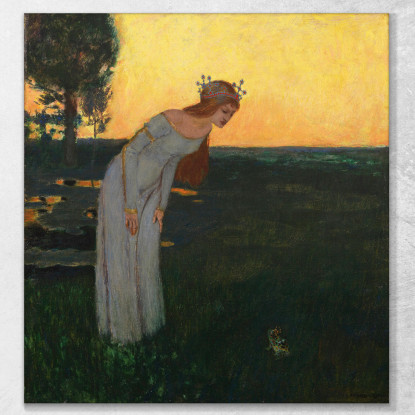 C'Era Una Volta Franz von Stuck fvs64 quadro stampato su tela