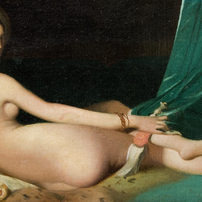Odalisca Jean Auguste Dominique Ingres jad25 quadro stampato su tela