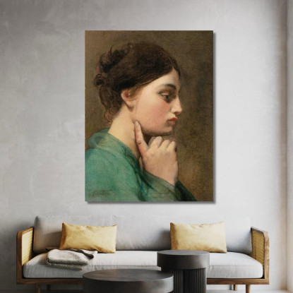 Odissea Studio Della Figura Per L'Apoteosi Di Omero Jean Auguste Dominique Ingres jad26 quadro stampato su tela