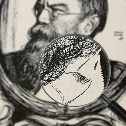 Ritratto Di Franz Von Lenbach Franz von Stuck fvs69 quadro stampato su tela