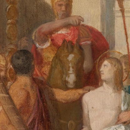 Il Martirio Di San Sinforiano Jean Auguste Dominique Ingres jad46 quadro stampato su tela