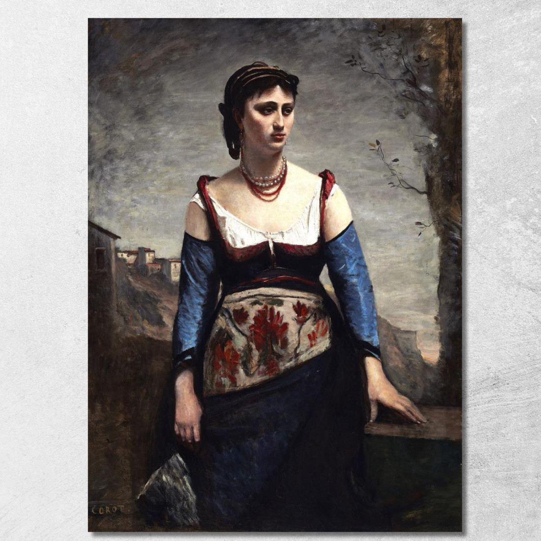 Agostino Jean-Baptiste-Camille Corot jbc12 quadro stampato su tela