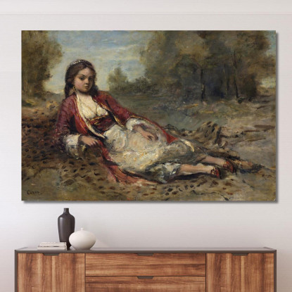 Algerino Jean-Baptiste-Camille Corot jbc13 quadro stampato su tela