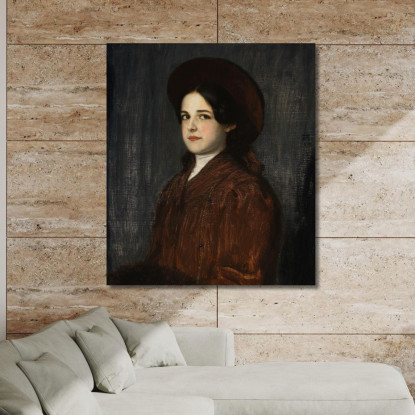 Ritratto Di Maria Bloccata Franz von Stuck fvs72 quadro stampato su tela