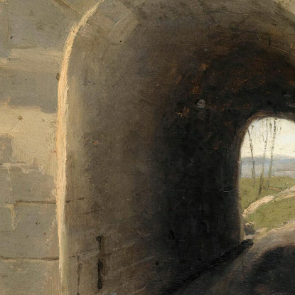 Auteuil-A Passaggio A Volta Jean-Baptiste-Camille Corot jbc18 quadro stampato su tela