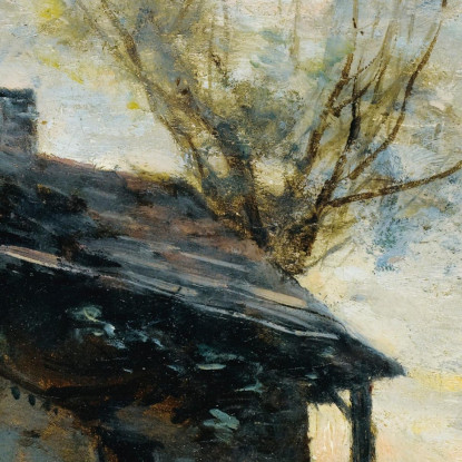 Un Caffè A Vaugirard Jean-Baptiste-Camille Corot jbc19 quadro stampato su tela