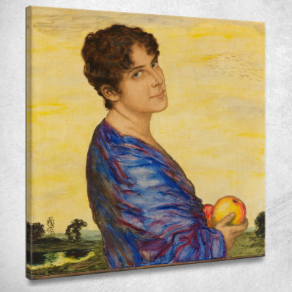 Ritratto Di Donna In Stucco Franz von Stuck fvs74 quadro stampato su tela