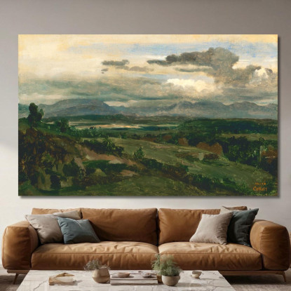 Civita Castellana Jean-Baptiste-Camille Corot jbc36 quadro stampato su tela