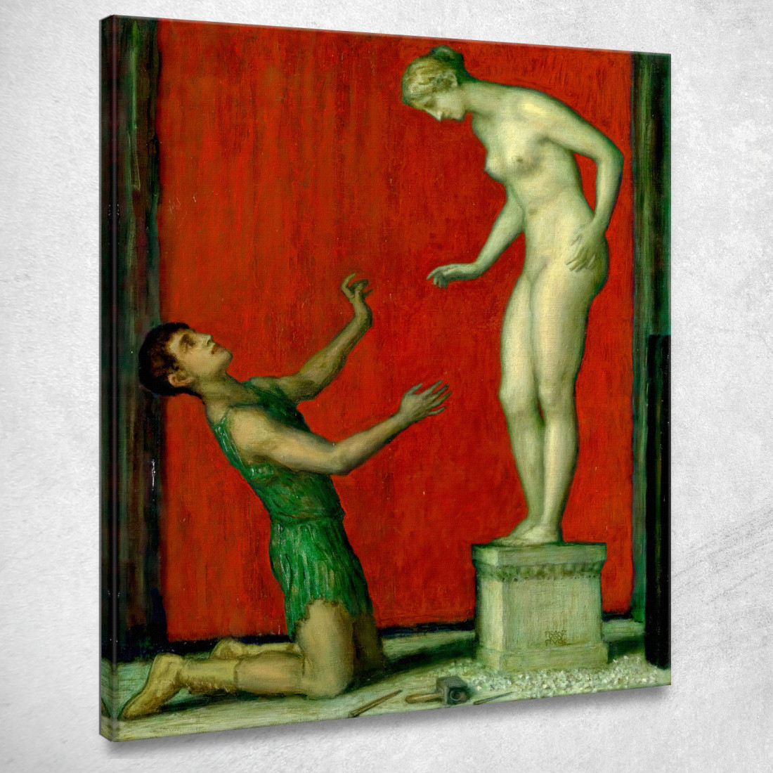 Pigmalione Franz von Stuck fvs78 quadro stampato su tela