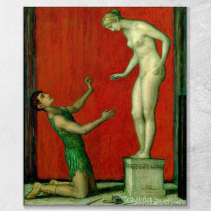 Pigmalione Franz von Stuck fvs78 quadro stampato su tela