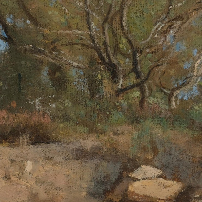 Vertice Di Fontainebleau Della Cava Boscosa Jean-Baptiste-Camille Corot jbc62 quadro stampato su tela