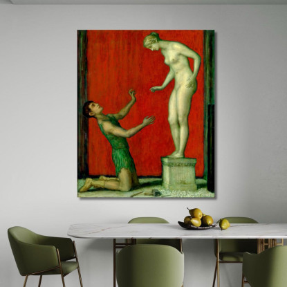 Pigmalione Franz von Stuck fvs78 quadro stampato su tela