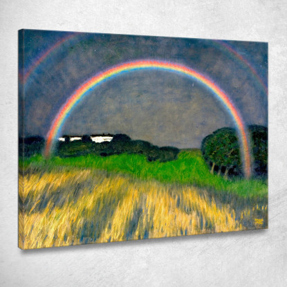 Paesaggio Arcobaleno Franz von Stuck fvs79 quadro stampato su tela