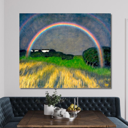 Paesaggio Arcobaleno Franz von Stuck fvs79 quadro stampato su tela