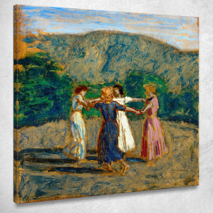 Studio Della Fila Di Riccioli Franz von Stuck fvs80 quadro stampato su tela