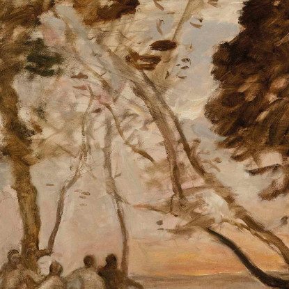 La Danza Delle Ninfe Jean-Baptiste-Camille Corot jbc96 quadro stampato su tela