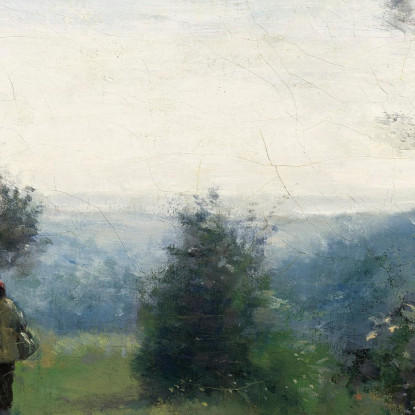 L'Incontro Mattutino Sulle Alture Di Sèvres Jean-Baptiste-Camille Corot jbc102 quadro stampato su tela