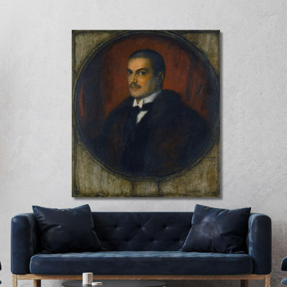 Auto Ritratto Franz von Stuck fvs86 quadro stampato su tela