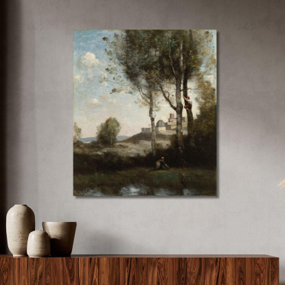Scout Toscani Jean-Baptiste-Camille Corot jbc141 quadro stampato su tela