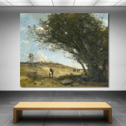 I Galli Jean-Baptiste-Camille Corot jbc143 quadro stampato su tela