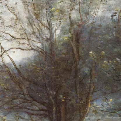 Gli Stagni Della Città Di Avray Jean-Baptiste-Camille Corot jbc149 quadro stampato su tela