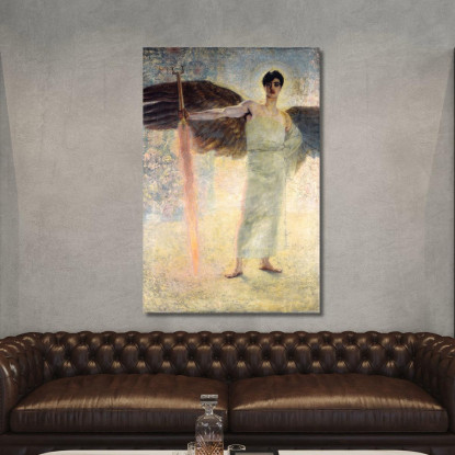 Il Guardiano Del Paradiso Franz von Stuck fvs92 quadro stampato su tela