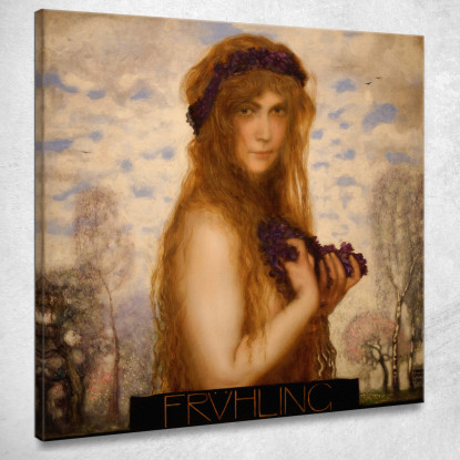 La Primavera Franz von Stuck fvs96 quadro stampato su tela